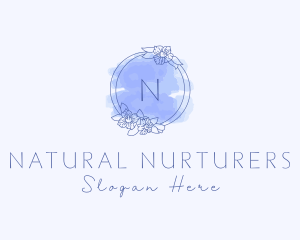 Blue Aesthetician Beauty  logo design