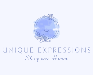 Blue Aesthetician Beauty  logo