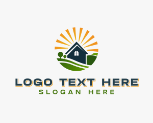 Lawn Garden Landscaping Logo