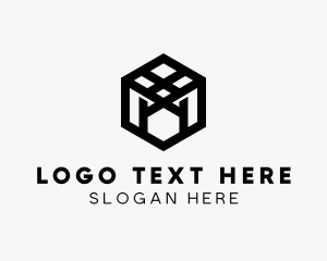 Geometric Hexagon Box logo