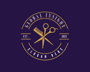 Barber Scissors Stylist logo