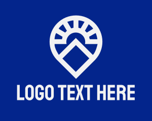 House Location Pin logo design