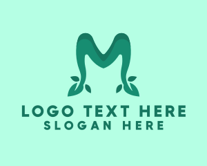Environmental Leaves Letter M logo