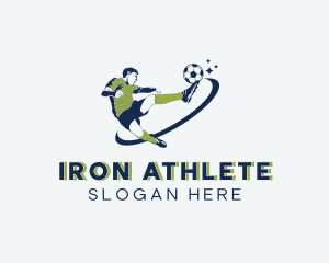 Soccer Football Player logo design