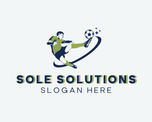 Soccer Football Player logo design