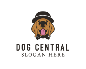 Pet Dog Hat Grooming logo design