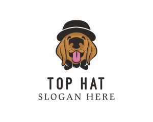 Pet Dog Hat Grooming logo design