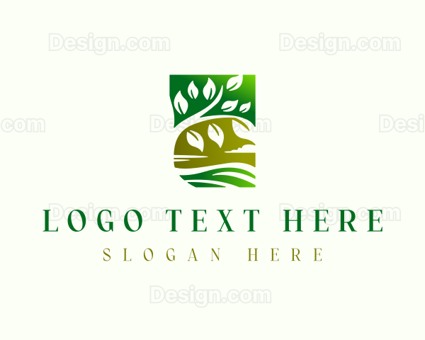 Nature Tree Landscape Logo