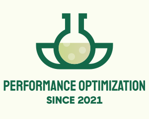 Organic Flask Chemistry logo design