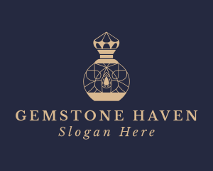 Gemstone Perfume Bottle  logo design