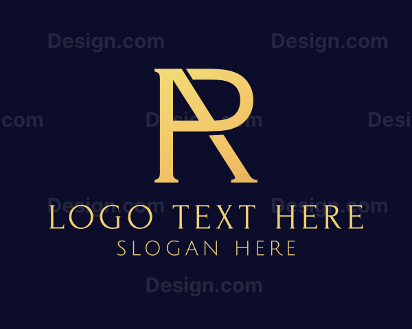 Gold Boutique AR Monogram Logo