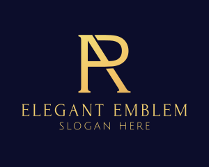 Gold Boutique AR Monogram logo