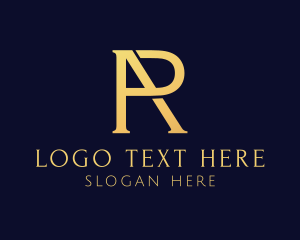 Gold Boutique AR Monogram logo
