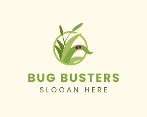 Grass Lady Bug logo design