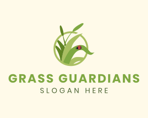 Grass Lady Bug logo design