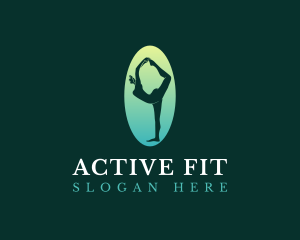 Yoga Fitness Excercise logo design