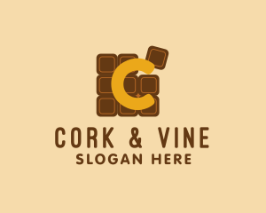 Chocolate Bar Puzzle  logo design