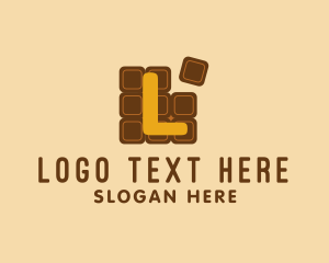 Sugar - Chocolate Bar Puzzle logo design