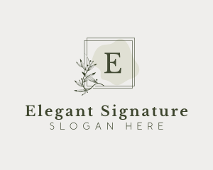 Elegant Leaf Fragrance logo design