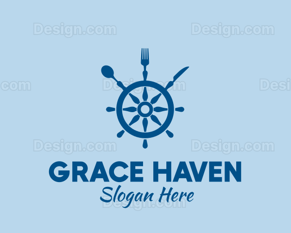 Ship Wheel Seafood Restaurant Logo