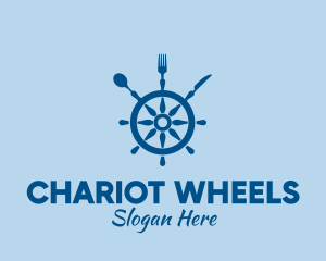 Ship Wheel Seafood Restaurant  logo design