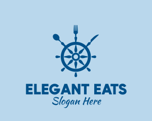 Ship Wheel Seafood Restaurant  logo design