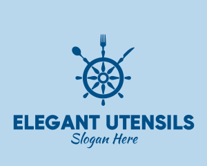 Ship Wheel Seafood Restaurant  logo design