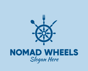 Ship Wheel Seafood Restaurant  logo design