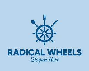 Ship Wheel Seafood Restaurant  logo design