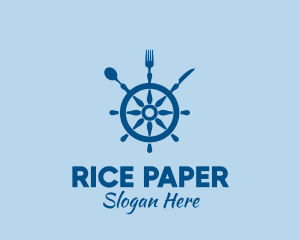 Ship Wheel Seafood Restaurant  logo design