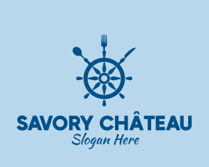 Ship Wheel Seafood Restaurant  logo design