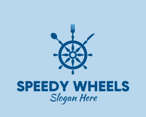 Ship Wheel Seafood Restaurant  logo design