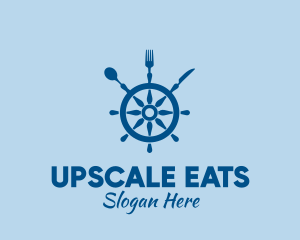 Ship Wheel Seafood Restaurant  logo design