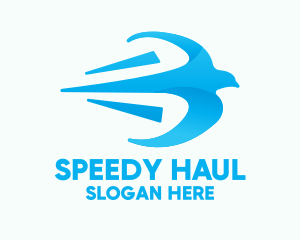 Fast Blue Bird logo design