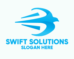 Fast Blue Bird logo design