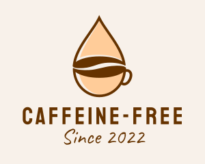 Coffee Cup Droplet  logo design