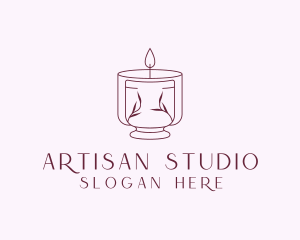 Candle Spa Wellness logo design