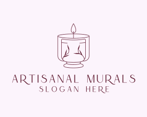 Candle Spa Wellness logo design