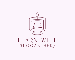 Candle Spa Wellness logo design