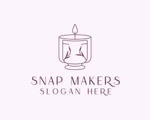 Candle Spa Wellness logo design