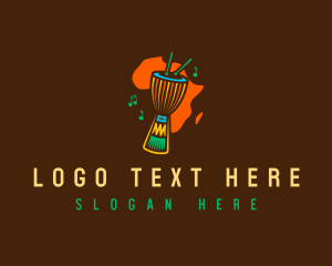 African Djembe Drum logo