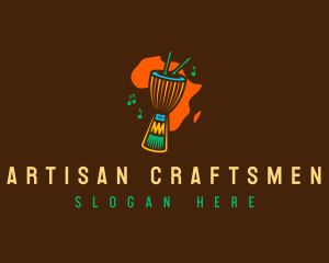 African Djembe Drum logo