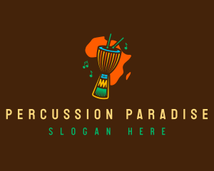 African Djembe Drum logo