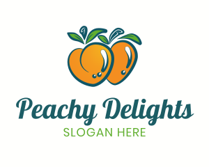 Fresh Peach Fruit logo