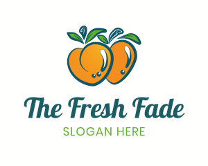 Fresh Peach Fruit logo design