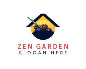 Garden Lawn Trimmer logo design