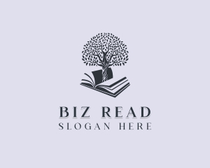 Bible Study Tree Book logo design