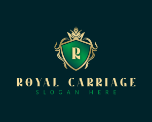 Crown Floral Crest logo design