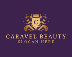 Luxury Crown Shield logo design