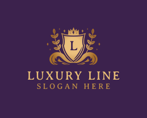 Luxury Crown Shield logo design